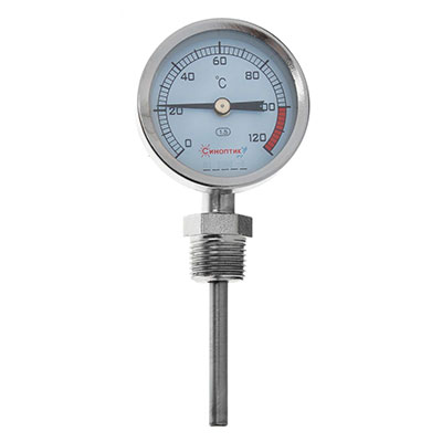 Биметаллический радиальный термометр